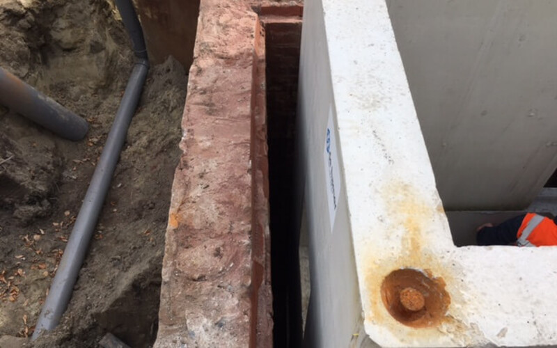 Venlo realiseren betonput in een bestaande gemaalput.