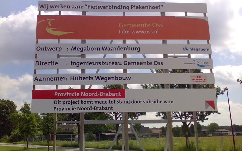 Aanleg fietspad Piekenhof in Oss