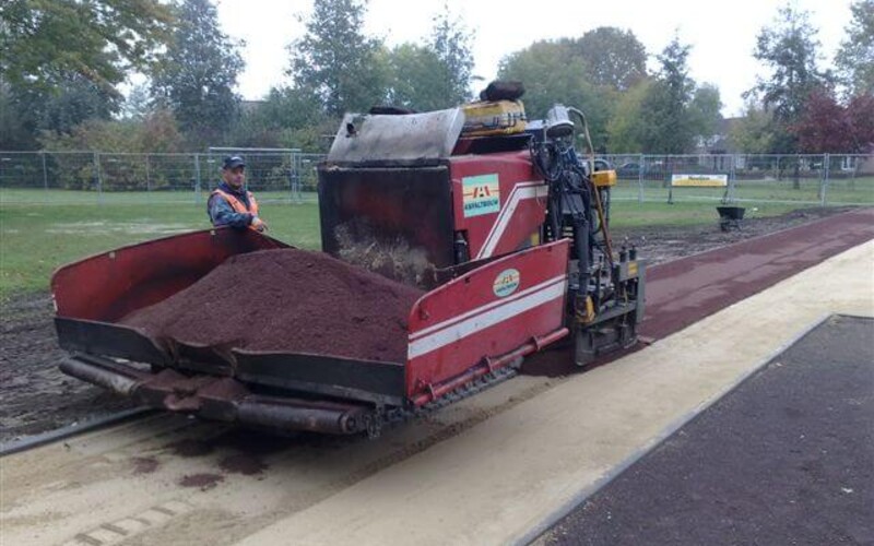 Semiverharding speelplaats aan de Wijst in Gemert